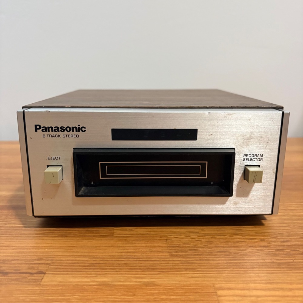 FOR PARTS Panasonic 8 Track Stereo RS-801AUS Deck Wood Grain VTG Audio Player